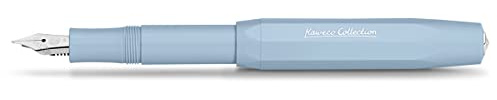 Kaweco COLLECTION fountain pen Mellow Blue I Premium fountain pen for ink cartridges with steel nib I Sport fountain pen 13 cm I Nib: F (Fine)