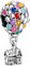 BEEUVIP Damen Haus hoch in Ballons Charm Anhänger für Armband 925 Sterling Silber Geburtsstein Charms Beads passend für Armband