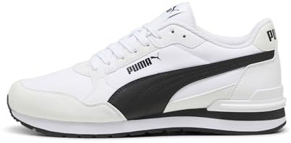 PUMA Unisex ST Runner V4 NL Sneaker, White Black-CAST Iron, 44 EU