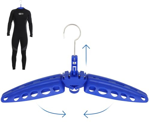 Cintre pour Combinaison de Plongée, Gimilife Accessoire de Surf et de Plongée sous-Marine, Cintre Ventilé Pliable à Séchage Rapide, Parfait pour Sécher Une Combinaison, Un Gilet de Sauvetage(1 Pièce)
