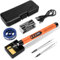 KKMOL Kit de Soldador Recargable USB Con LED, Temperatura Ajustable 330℃-450℃, 3 Puntos de Soldadura, Alambre y Pasta de Soldadura