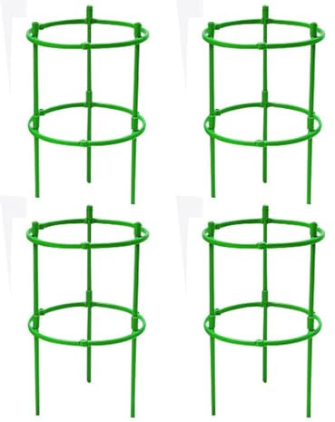 Strauchstütze Staudenhalter Pflanzenstütze Rund Staudenstütze Pfingstrosen Pflanzenhalter Pflanzstützen Pflanzenringe Pflanzringe Kunststoff Zur Fixierung Plant Support Zimmerpflanzen (240 Stück)