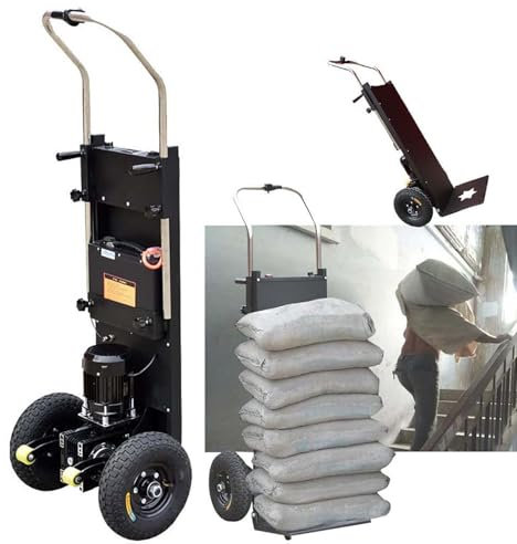 Genérico Carretilla De Mano EléCtrica Multifuncional Carretilla para Subir Escaleras con Carga De 600 Kg Que Ahorra Mano De Obra con Mango TelescóPico Motor Sin Escobillas De 1500W/2200W,2200w72a