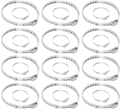 Ollanoos 24pcs te-108-4 Universal Axle CV Joint Boot Crimp Clamp Kit, CV Boot Clamp Stainless Steel, Replacement for Most Cars and Light Commercial Vehicles