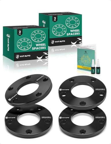 YHTAUTO 5x112mm Wheel Spacers 12mm w/o Bolts Fits Audi A4 A5 A6 Q5 RS5 S4 S5 S6 S7 S8 SQ5, Tire Spacers, 66.6mm Center Bore 5 Lug 4PCS Black