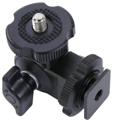 Supporto in alluminio 1/4 slitta flash adattatore metallo luce lampeggiante con serratura fotocamera studio accessori illuminazione DSLR fotocamera flash