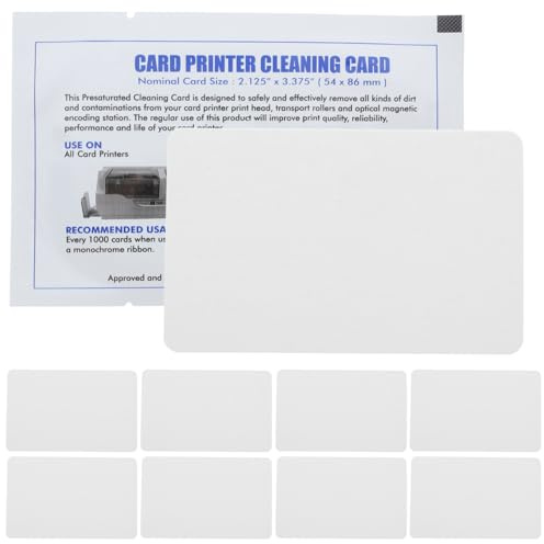HOMSFOU Lot de 15 Cartes de Nettoyage Double Face 125 X 8 CM en PVC pour Terminaux de Paiement Distributeurs Automatiques et Caisses Enregistreuses – Nettoyage Profond des Lecteurs de