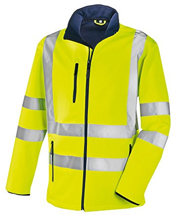 teXXor 4103-L Warnschutz-Softshell-Jacke Niagara, Größe L, Warngelb