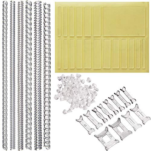 LUTER 37 Stück unsichtbare Ringgrößen, spiralförmig, unsichtbar, verstellbar, perfekt für jede Größe, lose Ringe mit Poliertuch (3 Stile), kein Schmuck, Kein Schmuck