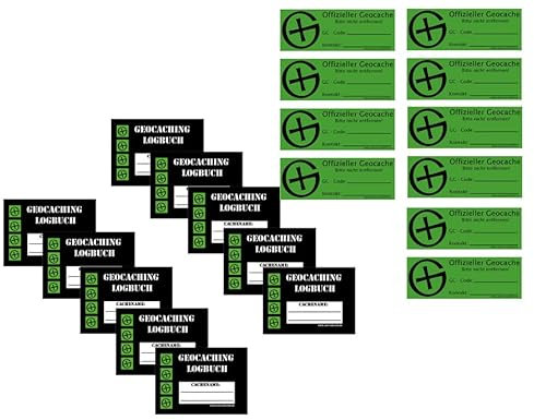 20 TLG. Filmdosen Logbücher Dosen Aufkleber Geocaching Versteck Geocache Wartung