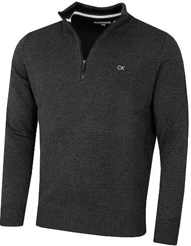 Calvin Klein Golf Herren Baumwollpullover - Kohlesport - XL