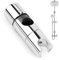 LDERFIV Duschhalterung, Verstellbar 18-25 mm, Verchromt, ABS Material, Wandmontage, Chrome