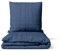 LARAWELL Bettwäsche 135x200 blau gestreift Bettwäsche-Sets, kuschelweich, hypoallergen, bügelfrei Premium