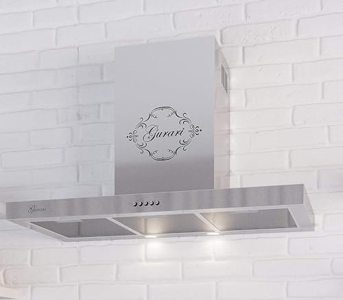 Gurari Hotte 70 cm GCH F 461 IS 7 N Hotte Murale Inox 1000 m³/h Très Absorbante 3 Niveaux Hotte aspirante Hotte aspirante Hotte aspirante Hotte de recyclage Premium