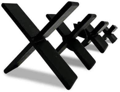 Fugenkreuze 2, 3, 4, 5, 6, 8, 10 mm - Fugenkreuze für Terrassenplatten 100 Stk. bis 1.000 Stk., T-Stück durch Bruchstelle, Abstandshalter, Kreuze im Außenbereich (100, 3 mm x 10 mm)