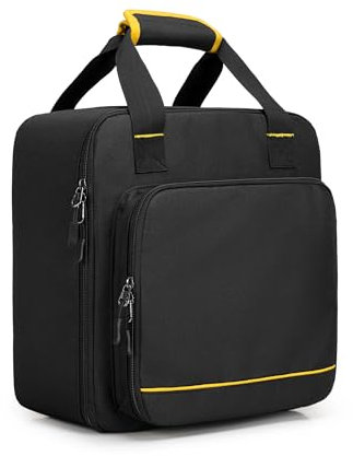 Rexmica Portable Tyre Inflator Storage Bag Compatible with DEWALT DCC020IB 20V Max Tyre Inflator, Air Compressor Carrying Bag Compatible with DEWALT DCC020IB Air Compressor, Batteries or Accessories