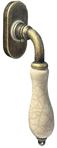 -1980-MADERAS CAMACHO SUMINISTROS INDUSTRIALES Manilla para ventana roseta ovalada modelo Delbas en bronce envejecido