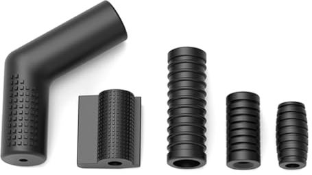 Laroal 5PCS Motorcycle Gear Shift Lever Shoe Protector, Motorbike Rubber Anti Slip Shifter Cover, Universal Shift Lever Pedal Cover For ATV (Black)