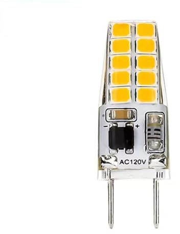 JZLBBC Ampoules LED G8 3W AC 120V équivalent à une ampoule halogène 30W GY8.6 / G8 culot à deux broches à intensité variable 1PC Blanc chaud