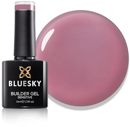 Bluesky Gel de construction tout-en-un rapide et facile 10 ml, Cherry Bliss – Rose rose, fortifiant et extenseur pour ongles sensibles, nécessite un durcissement sous une lampe UV LED