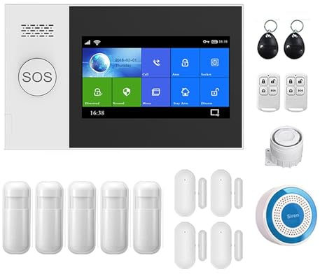 Sistemas Seguridad Hogar Sistema De Alarma Antirrobo WiFi Inalámbrico For Aplicación Doméstica, Control Remoto, Kit DIY, Tuya Smart Life(I)