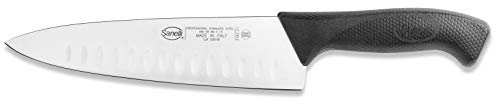 Sanelli Linea Skin Coltello Trinciante Olivato, Acciaio Inossidabile, Nero, 21 cm.