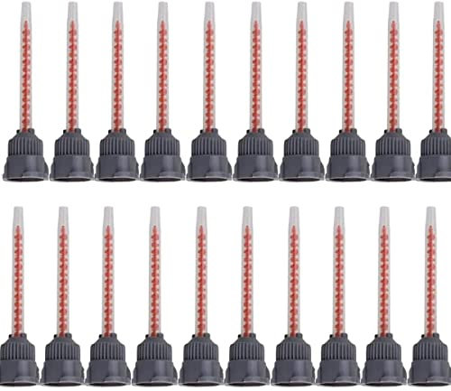 feedal Epoxid-Mischdüsenspitze, Harzmischer, Klebepistolen-Düsen für Mix, Pistolen-Applikator für 50 ml AB Klebepatronen, 20 Stück (10:1 Applikatorverhältnisse)