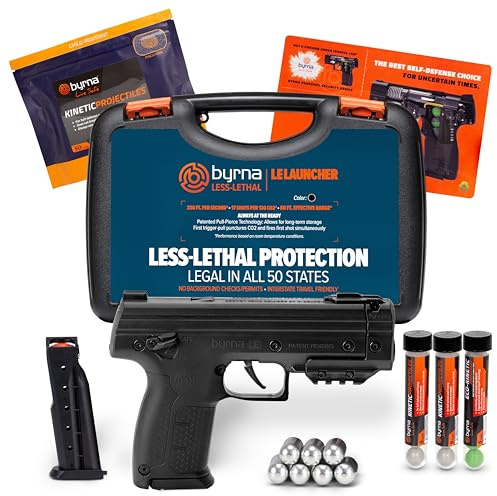 Byrna LE - Kinetic Ultimate Bundle | Less-Lethal Self-Defense & Home Defense Device (Black)