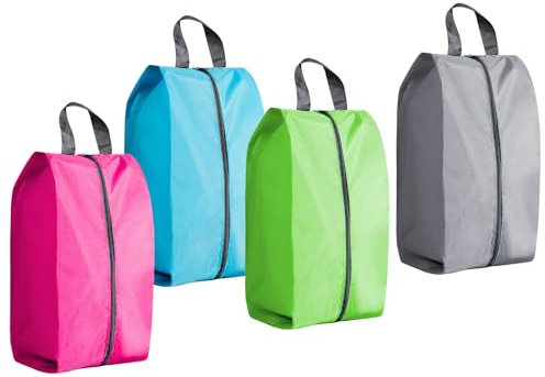 4 Stück Schuhbeutel,Wasserfeste Schuhbeutel Reise,Schmutzabweisender Schuhtasche Reise,Schuhtasche mit Reißverschluss,Tragbarer Schuhbeutel für Schuhe,Kleidung,Reisezubehör,Wasserfeste Schuhtaschen