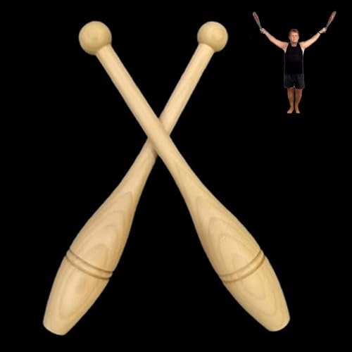 Clubbell Club Indiani Esercizio Weight Club Bells Allenatore Di Forza Della Spalla, Legno Club Di Potere Attrezzature Per L'allenamento, Regalo Di Natale / Compleanno Per Gli Amici(Size:0.77lbs/350g E