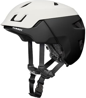 Mammut Haute Route Helmet - Casque Multisport Léger pour Homme et Femme | Ski, Alpinisme, Escalade et Vélo | Blanc/Noir, 59-63 cm