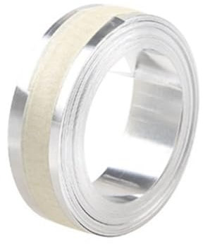 ACAGALA 3D-Aluminium-Prägeband selbstklebend – Kompatibel mit DYMO M1011 & M11 – Hochwertige Metall-Etikettenrolle 12 mm x 3,65 m für Industrielle Kennzeichnung