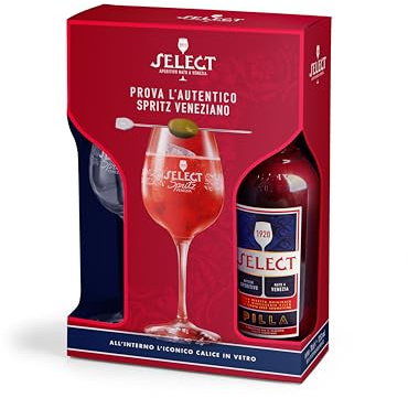 Select 70cl Special Pack - L'aperitivo per l'autentico Spritz Veneziano - Confezione regalo con bicchiere originale per Spritz - 17.5% vol.