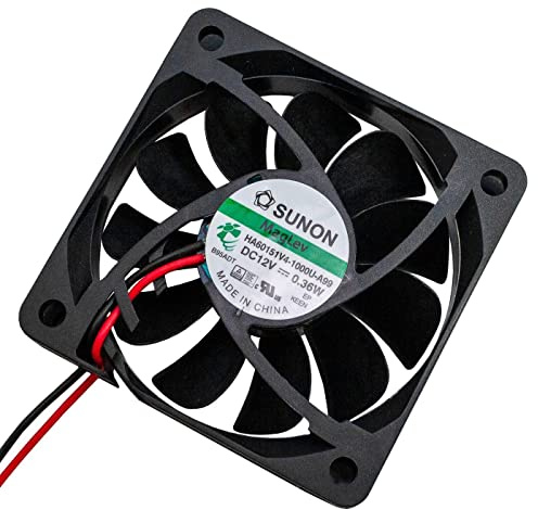 SUNON Fläkt 12 V DC 0,27 W 60 x 60 x 15 mm 21,6 m³/h 2200 varv/min 21,6 m³/h HA60151V41000UA99