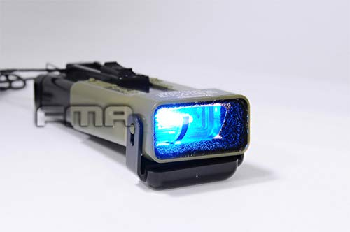 FMA Tactical Airsoft MS2000 stroboskopisk hjälmlampa, nödmarkör, funktionell stroboskopisk säkerhetsräddningslampa