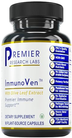 Premier Research Labs ImmunoVen - Immune Health Capsules, Olive Leaf Extract Capsules, Immune Support & Heart Health, Wellness Pills for Men & Women - 90 Vegetarian Capsules