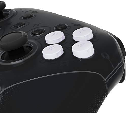 eXtremeRate Boutons de Remplacement ABXY pour Nintendo Switch Pro Manette, Bouton ABXY pour Manette Switch Pro,avec Outils Complet Blanc