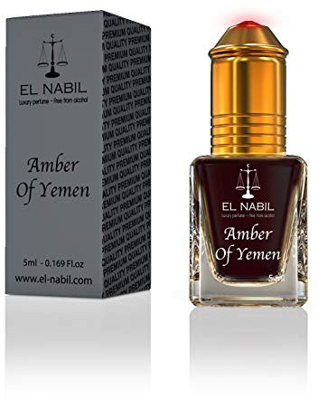 Amber of Yemen 5ml Parfum - El Nabil Misk Musc Huile Parfumée pour HOMME & FEMME - Oil Attar Scent