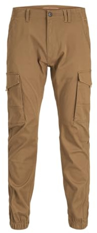 Bestseller A/S JPSTPAUL JJFLAKE AKM Noos - Pantalones Cargo para Hombre, Goma 32/32, marrón, 32W x 32L