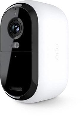 Arlo Essential Security Cameras Wireless Outdoor 2K (2nd Gen, 2023 Release) - Battery Power, Person Recognition, Package Detection, Animated Preview, 1-Month Trial of Secure Plan, 1 Cam, White