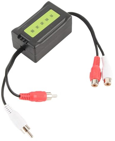 Filtre De Bruit Radio, 2 X 3,5 Mm/0,1 Pouces, Isolateur De Boucle De Terre, Connecteurs RCA, Suppresseur D'amplificateur Automobile Pour Haut-parleur Stéréo Automatique, Radio