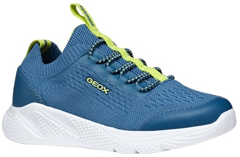 Geox J SPRINTYE Boy A - Scarpe da Ginnastica Bambino, Octane/Lt Green,