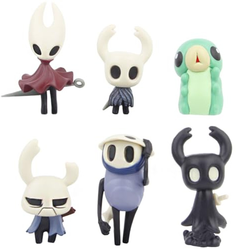 Xinnice Figuras huecas, 6 piezas figura de acción de anime hueca, juego de estatua de PVC de 7 cm, adorno de escritorio de dibujos animados, modelo de regalos para fans del anime
