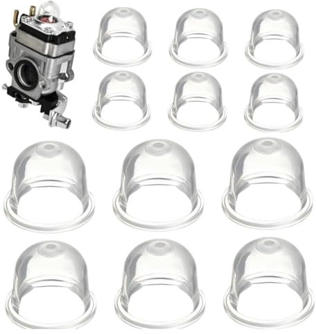 COMVASTARS 12 Stück Primer Pumpe für STIHL FS130 FS85 FS80 FS56 FS55 FS46 FS45 F40 FS38, Primer Birne Vergaser Ersatzteile Pumpe Bulb Zubehör für Motorsense Freischneider Fadenschneider.(19mm & 22mm)
