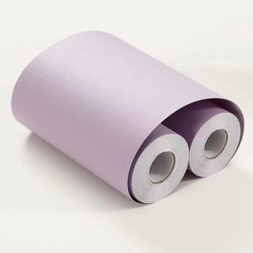 VisitRyl Purple; Wallpaper Border Self Adhesive Wall Tiles Decorative, Peel and Stick Wall Border Bathroom Stickers Light Purple 45cm X 500cm