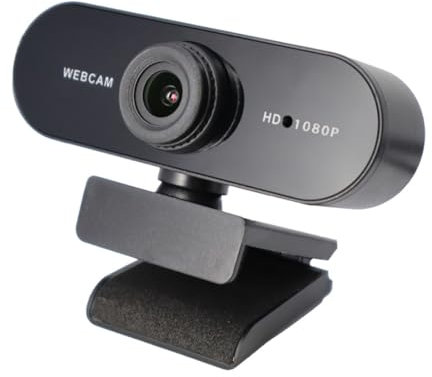 NHQZ telecamera intelligente Videocamera 1080p, PC, microfono integrato con cancellazione del rumore, grandangolo per streaming live, lezioni e conferenze web