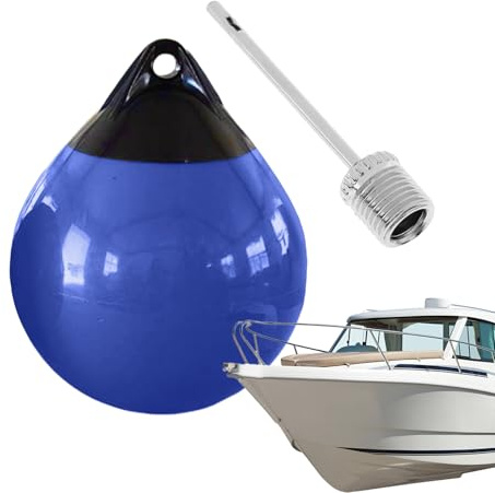 Zuasdvnk Bouée de bateau ronde, boule de protection gonflable pour ancrage de bateau | Dispositifs marins anti-collision Produits d'ancrage de sécurité pour voiliers, yachts, bateaux à ski