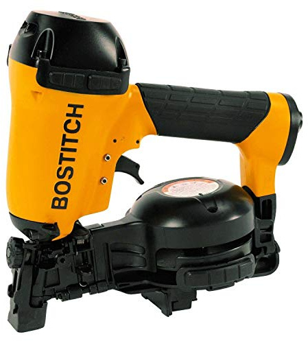 BOSTITCH Coil Roofing Nailer, Roofing Nail Gun, Fast Reloading, 3/4-Inch to 1-3/4-Inch (RN46)