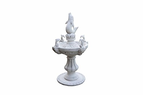 Steinbrunnen Springbrunnen Delphinen Brunnen Zierbrunnen Wasserspiel Gartenbrunnen Delphin