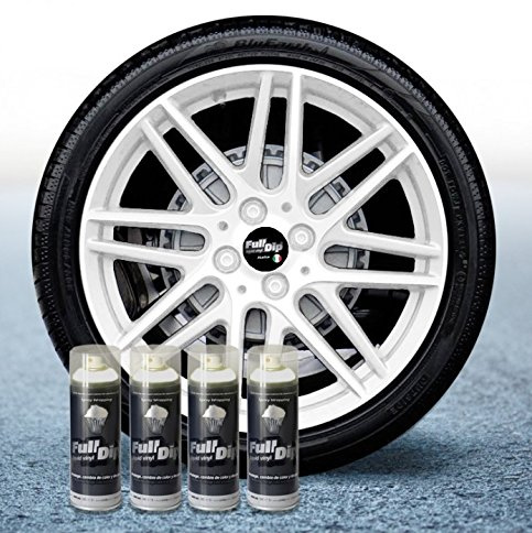 Sophisticauto 4 stycken full dip vit matt pelable 400 ml
